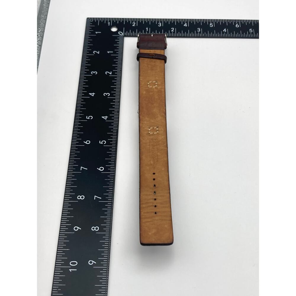 Fossil Big Tic Women's Watch 23mm Fresh Batteries - Adjustable Leather Strap WR - Picture 12 of 13